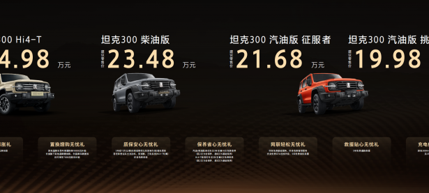 2025款坦克300焕新上市 售价19.98-24.98万元